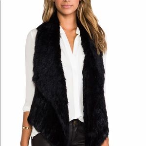 Elizabeth and James fur vest